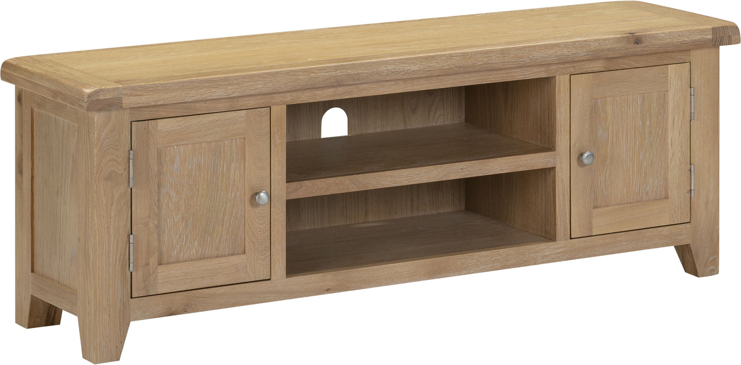 Windi Straight TV Unit (Oak/Grey/Ivory)