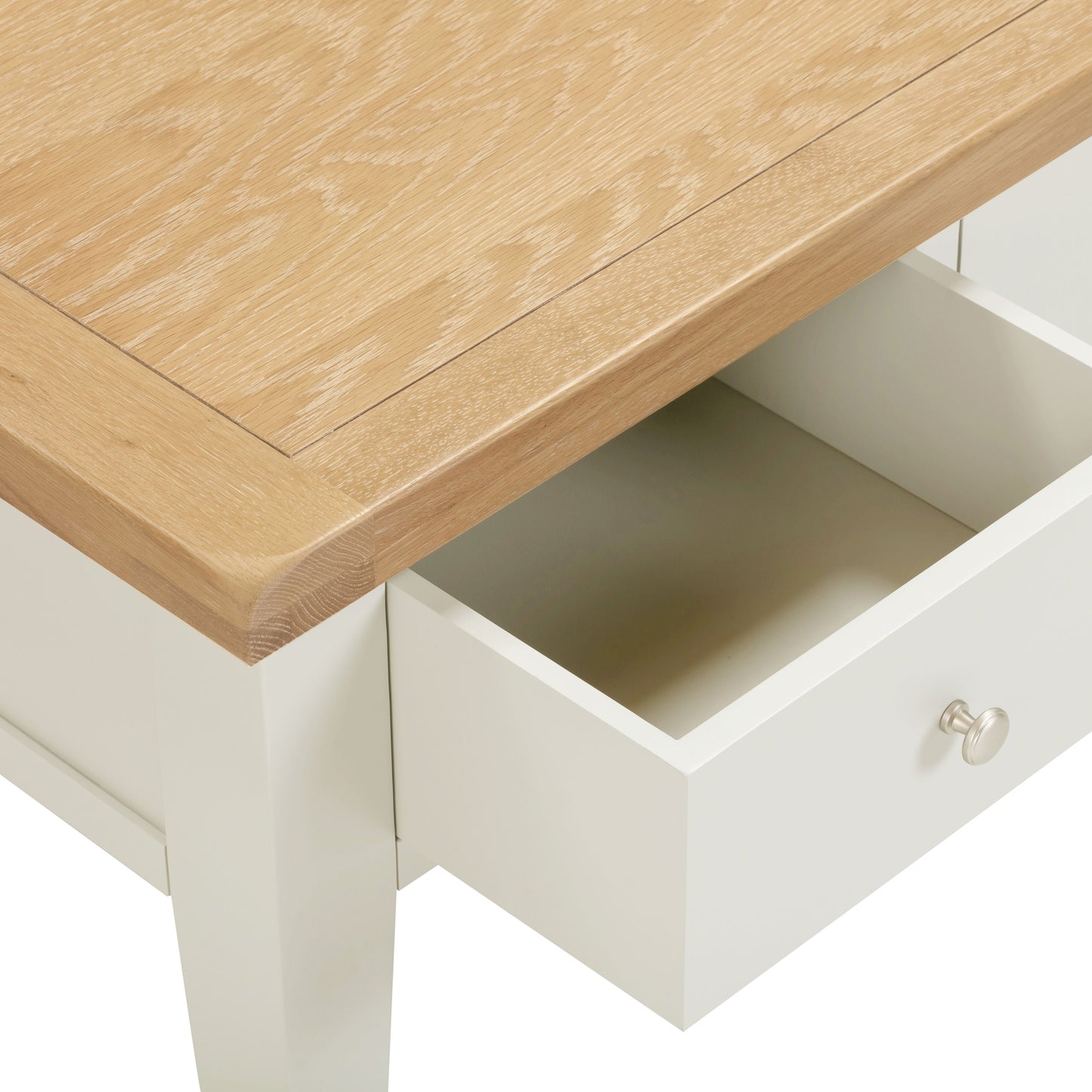 Windi 2 Drawer Coffee Table (Ivory/Oak/Grey)