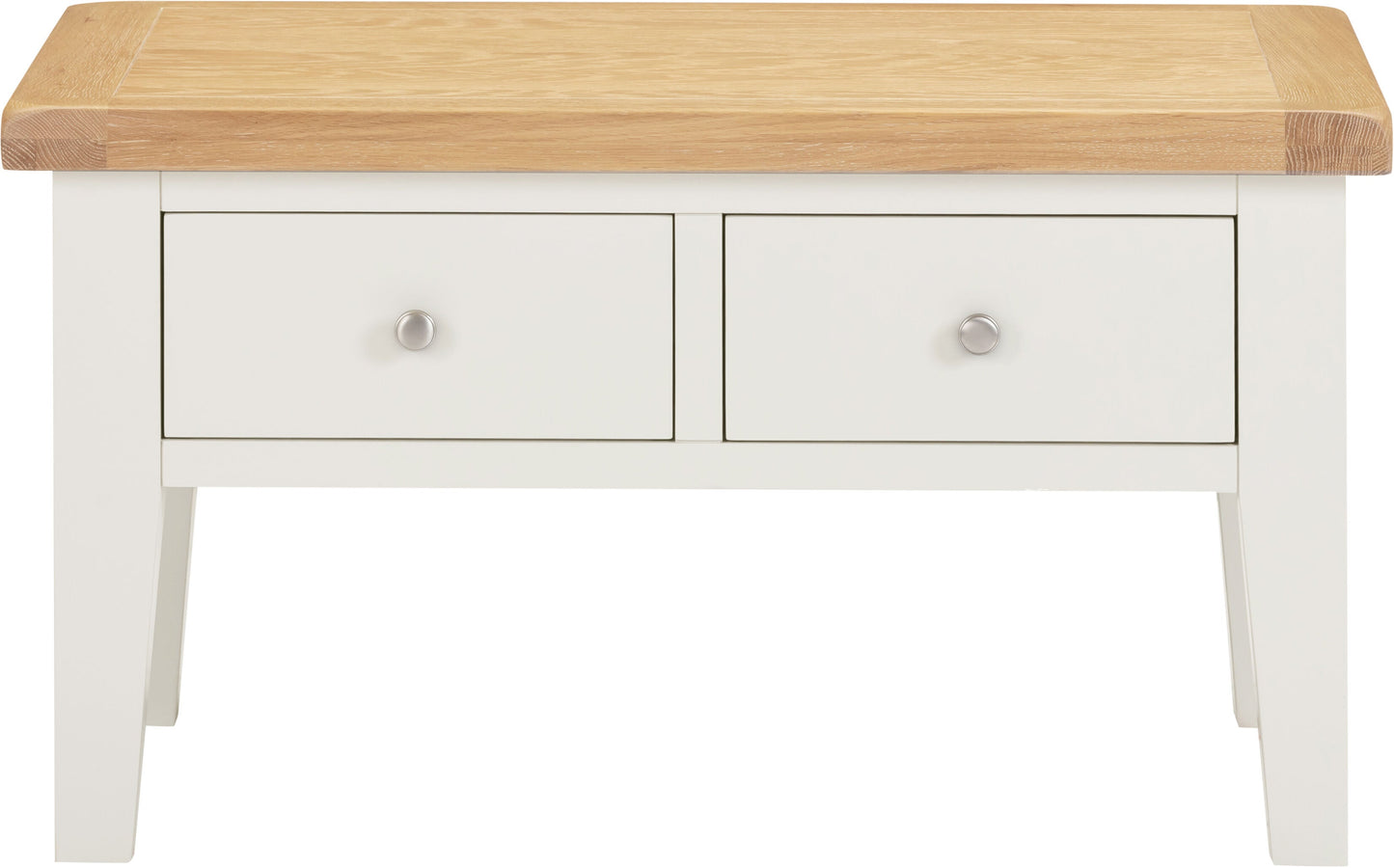 Windi 2 Drawer Coffee Table (Ivory/Oak/Grey)