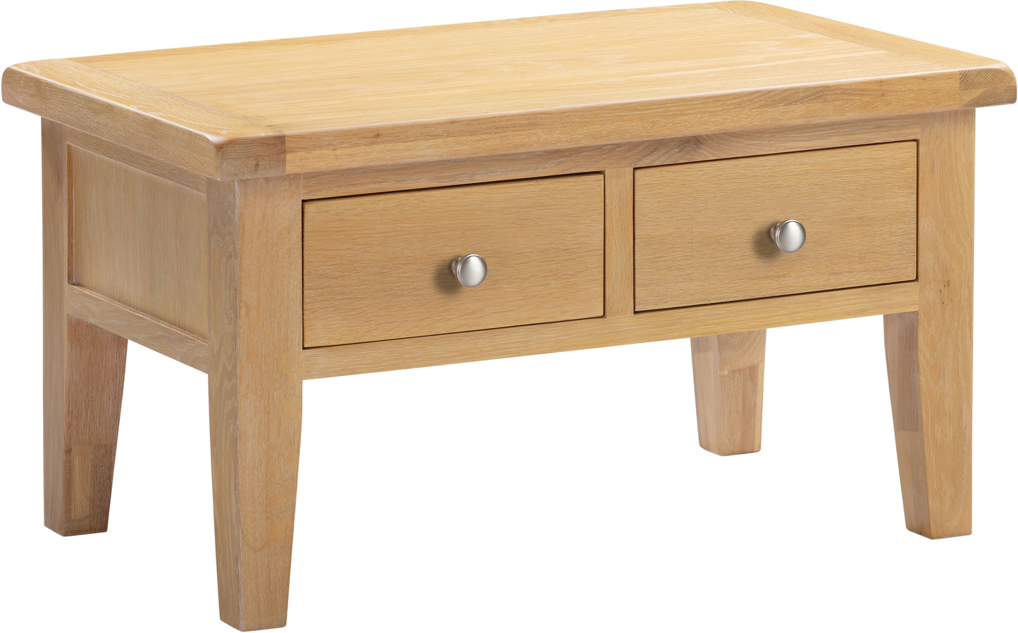 Windi 2 Drawer Coffee Table (Oak/Ivory/Grey)