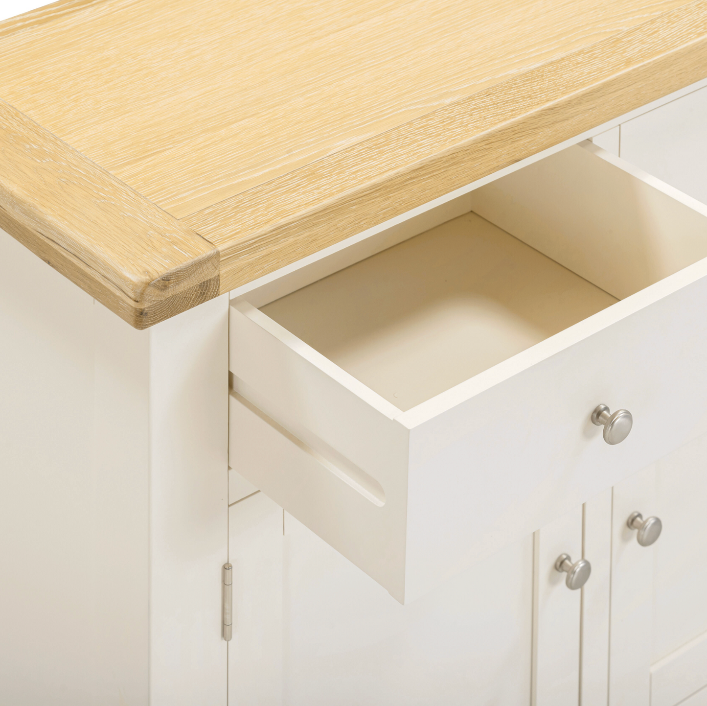 Windi 2 Door 2 Drawer Sideboard (Ivory/Oak/Grey)