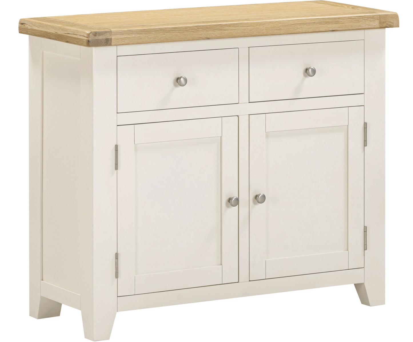 Windi 2 Door 2 Drawer Sideboard (Ivory/Oak/Grey)
