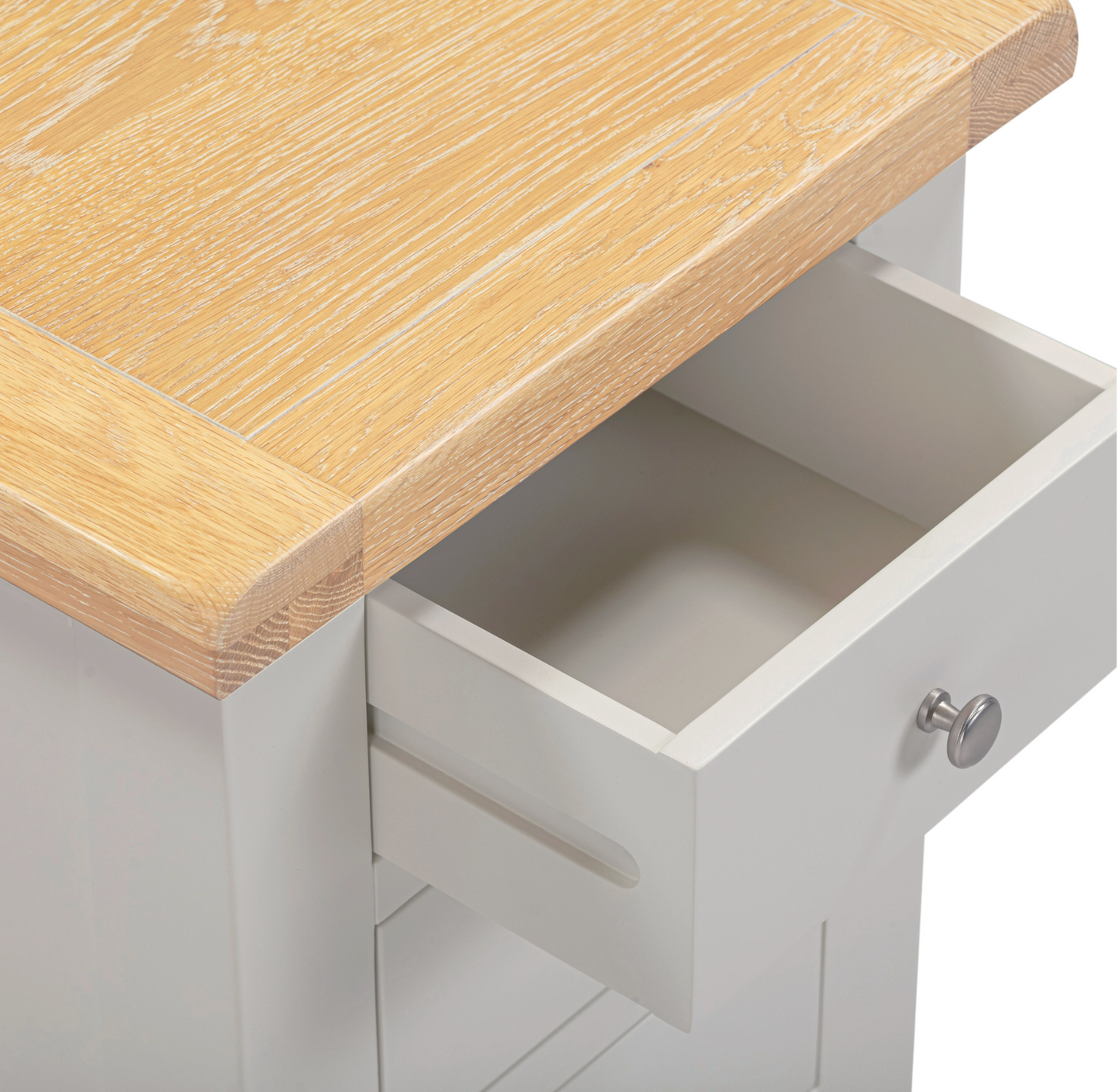Windi 3 Drawer Bedside (Grey/Oak/Ivory) Bedroom / Bedside Table Sheffield Discount Furniture