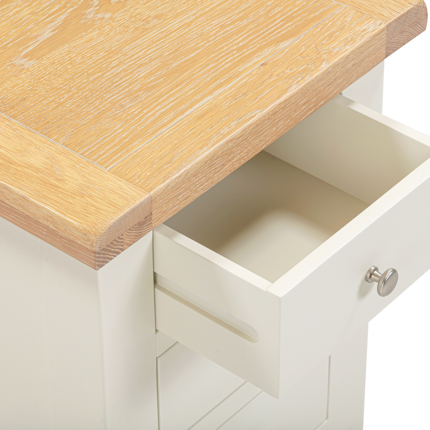 Windi 3 Drawer Bedside (Ivory/Oak/Grey) Bedroom / Bedside Table Sheffield Discount Furniture