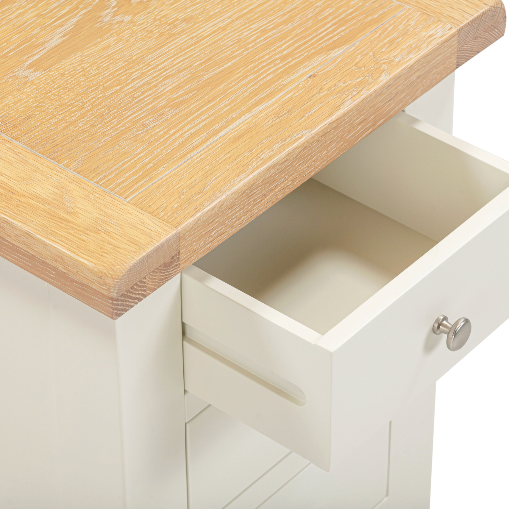 Windi 3 Drawer Bedside (Ivory/Oak/Grey) Bedroom / Bedside Table Sheffield Discount Furniture