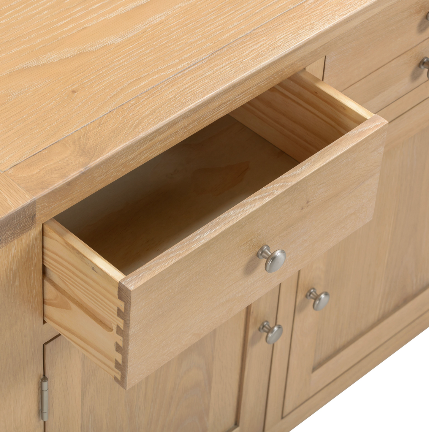 Windi 3 Door 3 Drawer Sideboard (Oak/Ivory/Grey)
