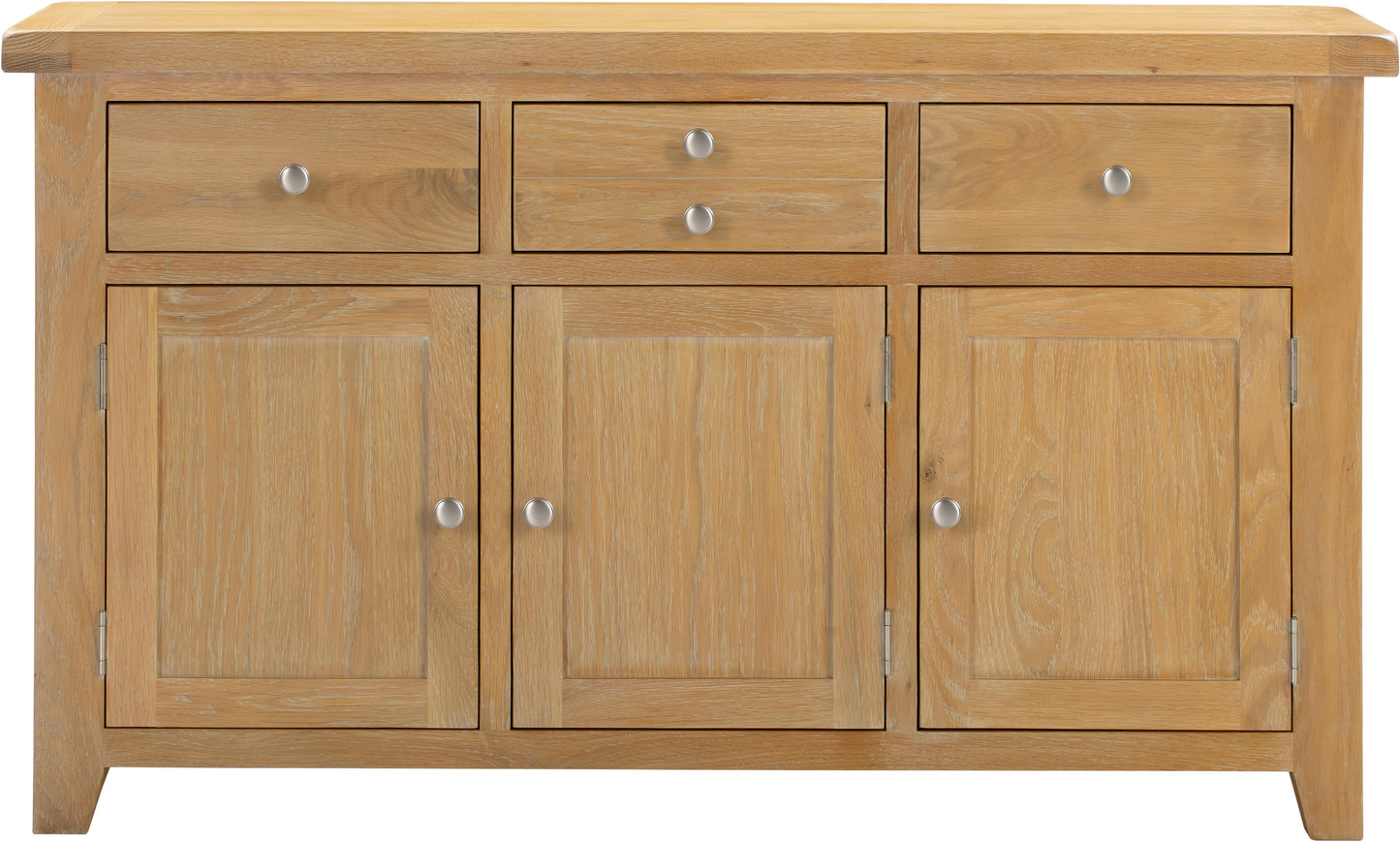 Windi 3 Door 3 Drawer Sideboard (Oak/Ivory/Grey)