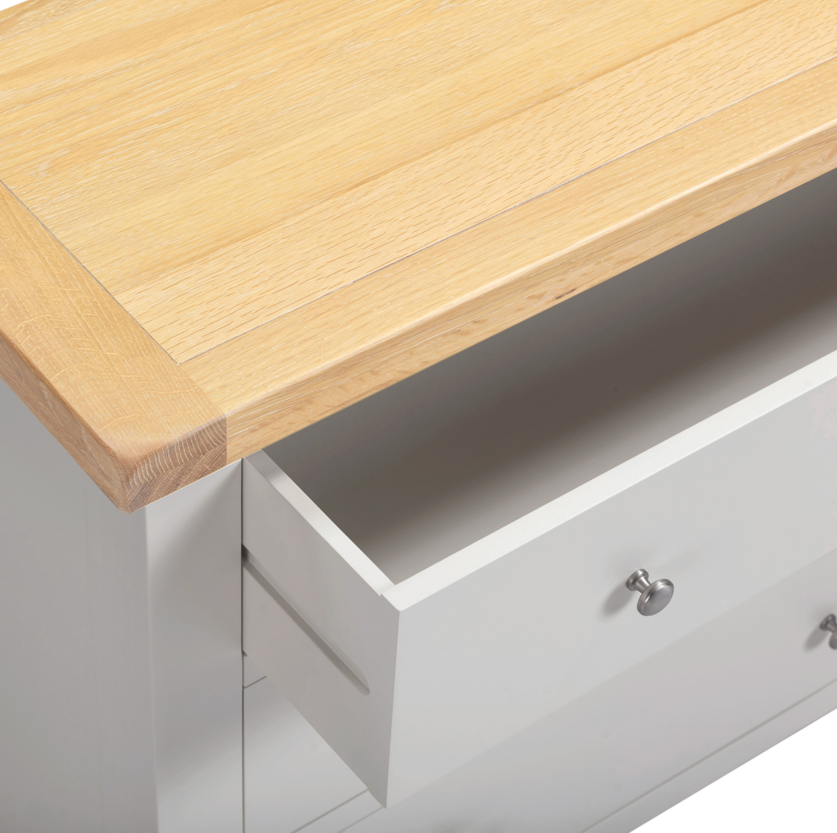 Windi 3 Drawer Chest (Grey/Oak/Ivory) Bedroom / Dressing Tables Sheffield Discount Furniture