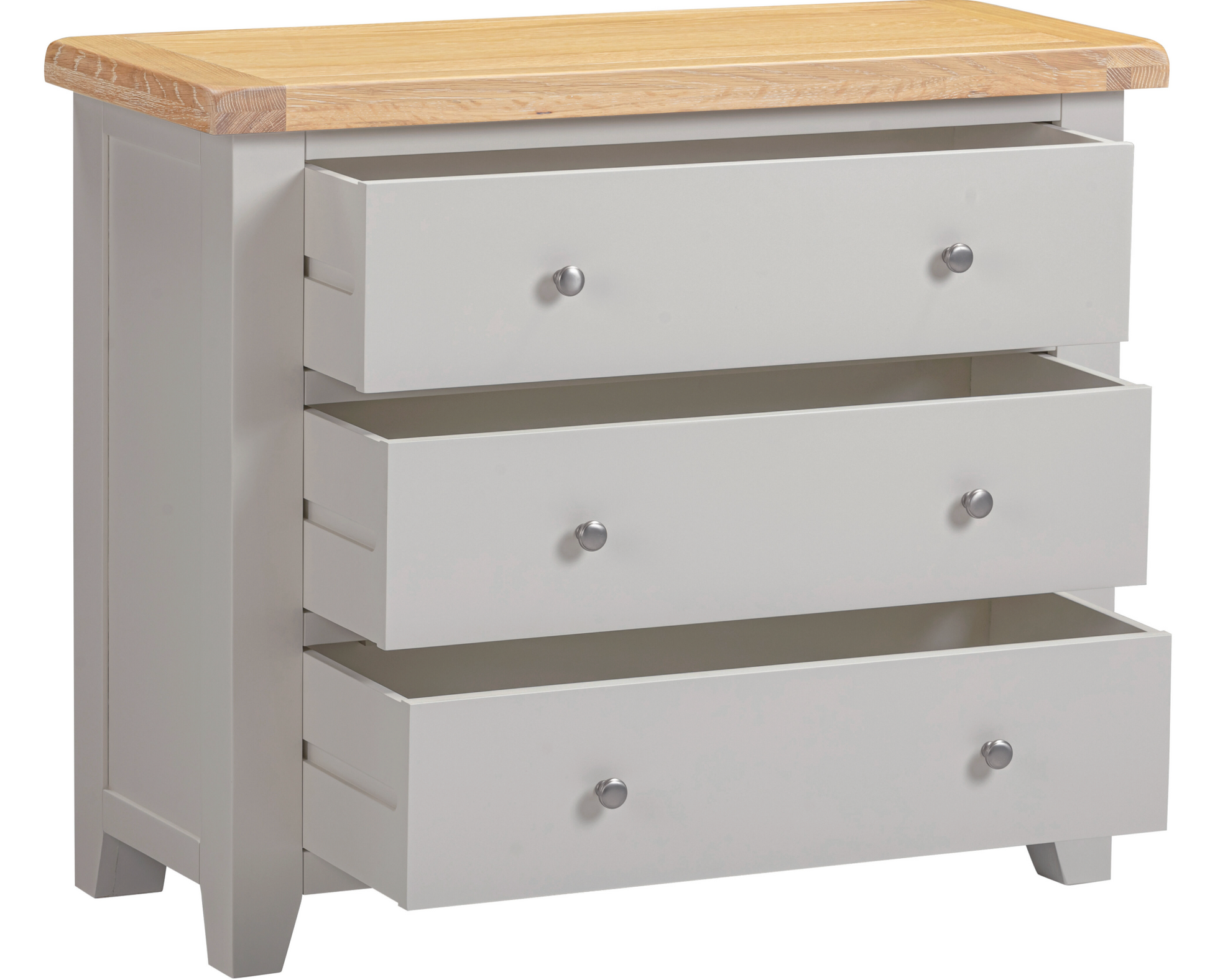Windi 3 Drawer Chest (Grey/Oak/Ivory) Bedroom / Dressing Tables Sheffield Discount Furniture