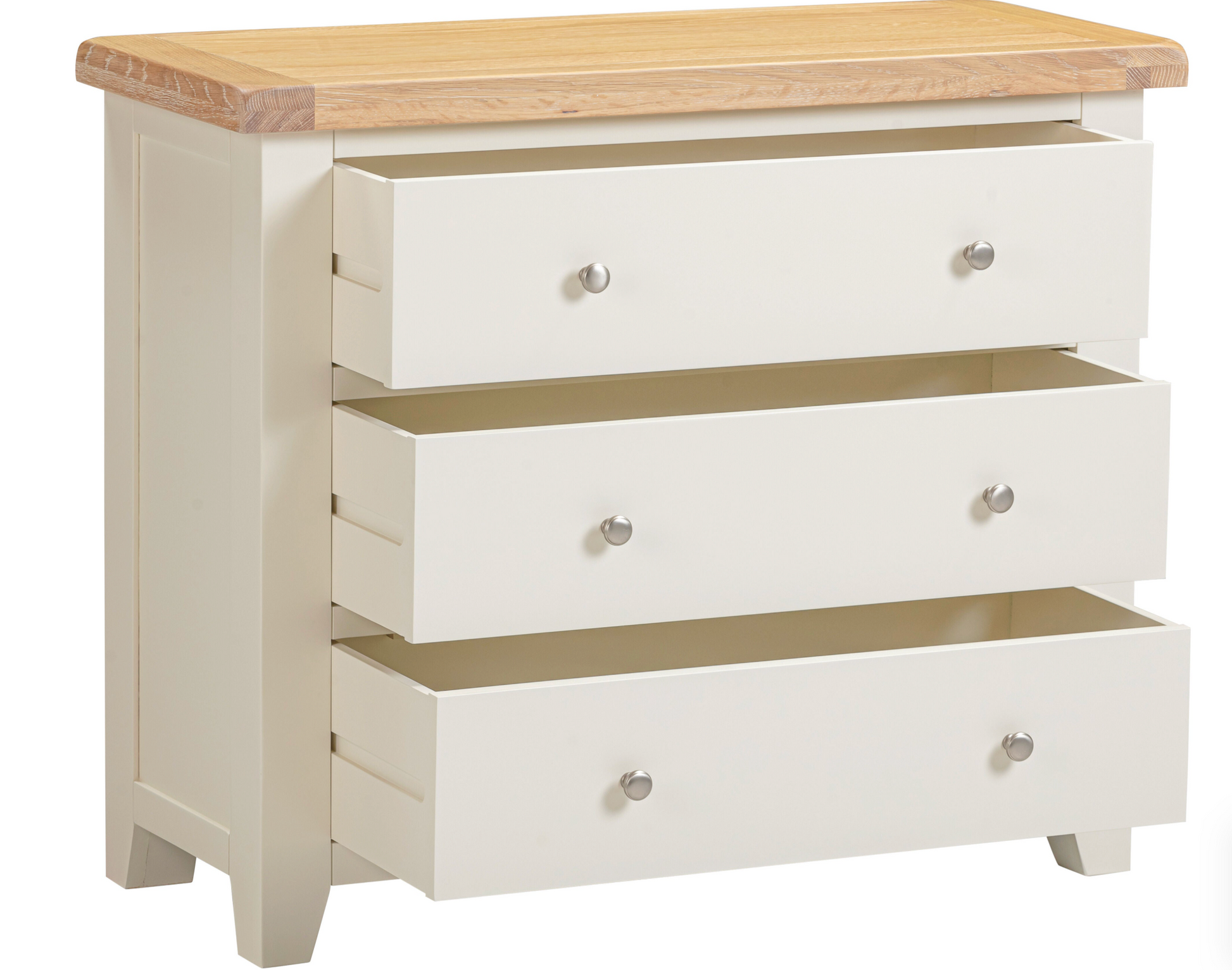 Windi 3 Drawer Chest (Ivory/Oak/Grey) Bedroom / Dressing Tables Sheffield Discount Furniture