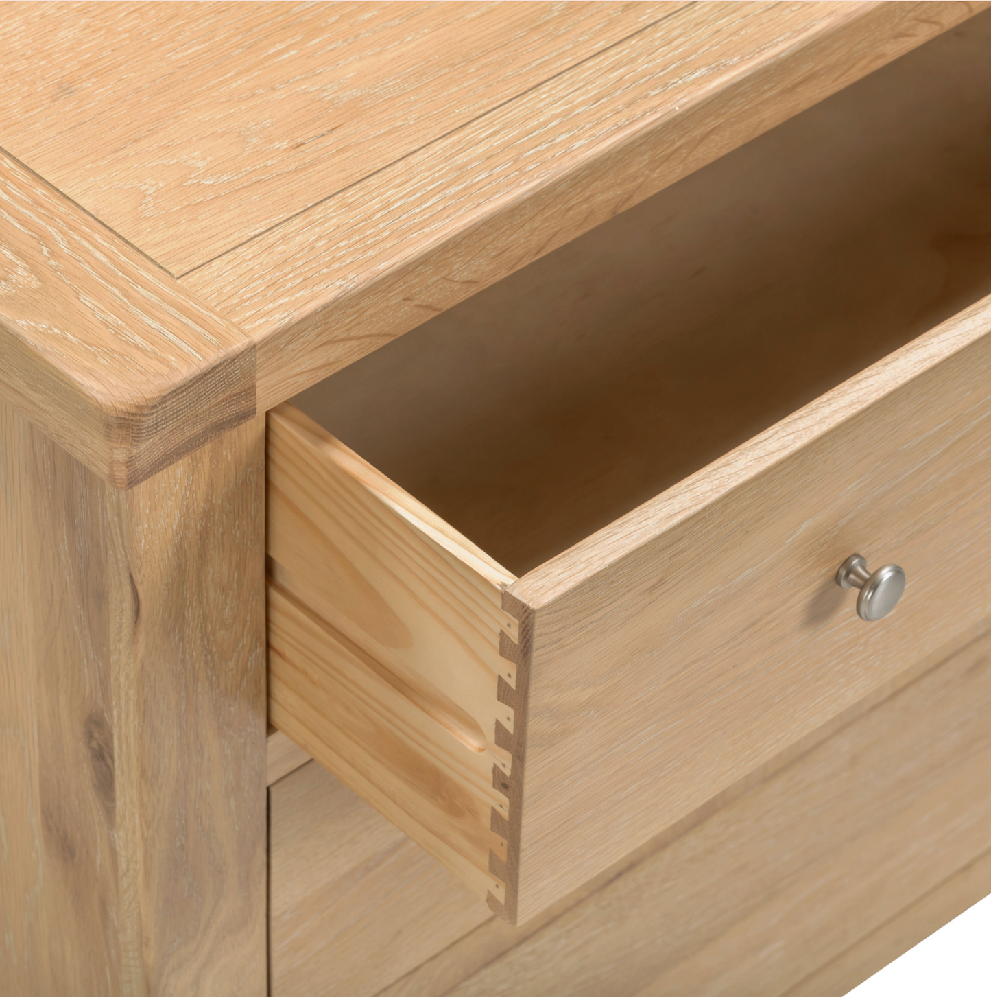 Windi 3 Drawer Chest (Oak/Ivory/Grey) Bedroom / Dressing Tables Sheffield Discount Furniture