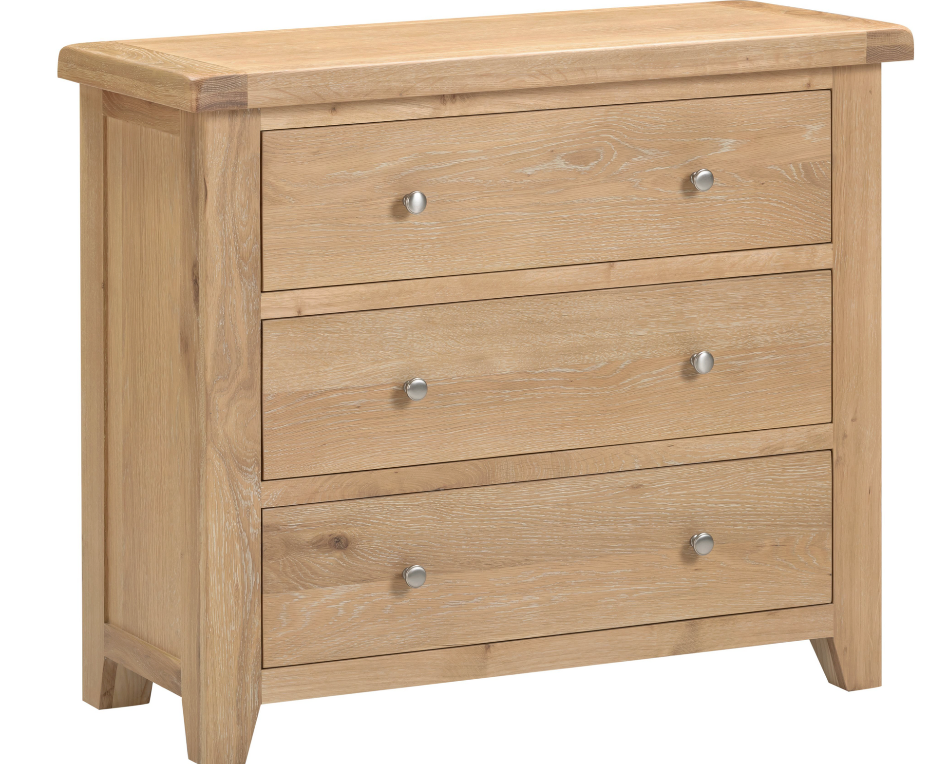 Windi 3 Drawer Chest (Oak/Ivory/Grey) Bedroom / Dressing Tables Sheffield Discount Furniture