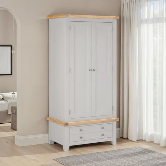 Windi 2 Door 1 Drawer Wardrobe Grey