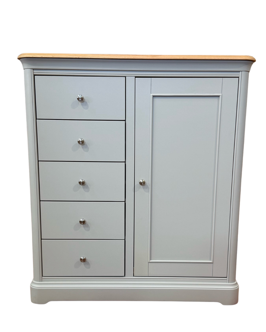 Coniston Gents Chest (5-Drawers+Cupboard)