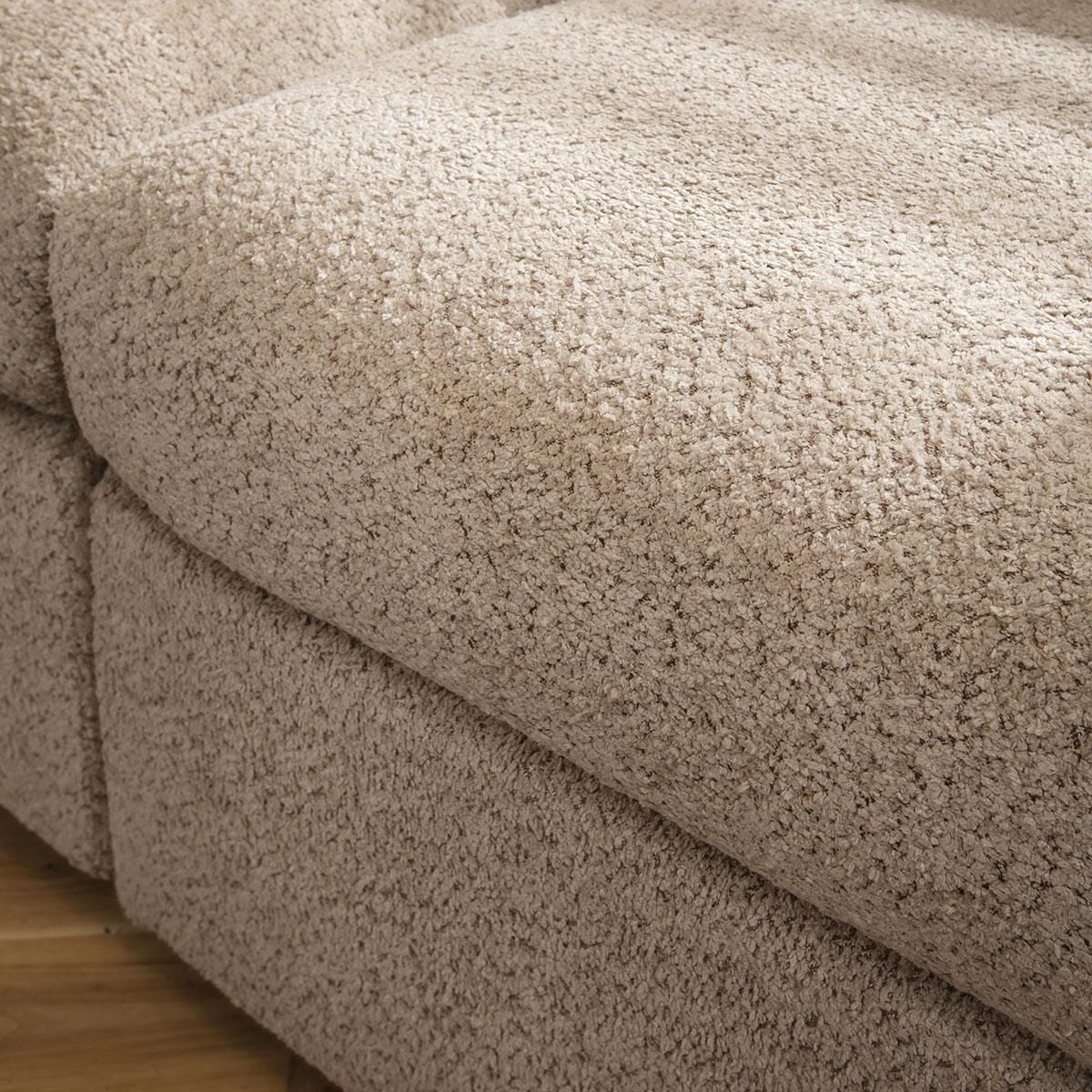 Sophie 4 Seater Corner Sofa Biscuit Beige Boucle 240x160cm 12R