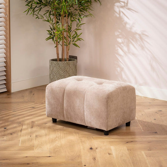 Jasmin Footstool Section Neutral Beige 75x50cm