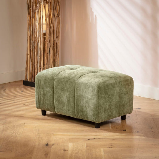Jasmin Footstool Section Olive Green 75x50cm