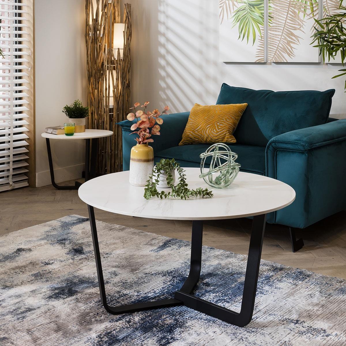 Lena Premium Ceramic Coffee Table White Sheffield Discount Furniture