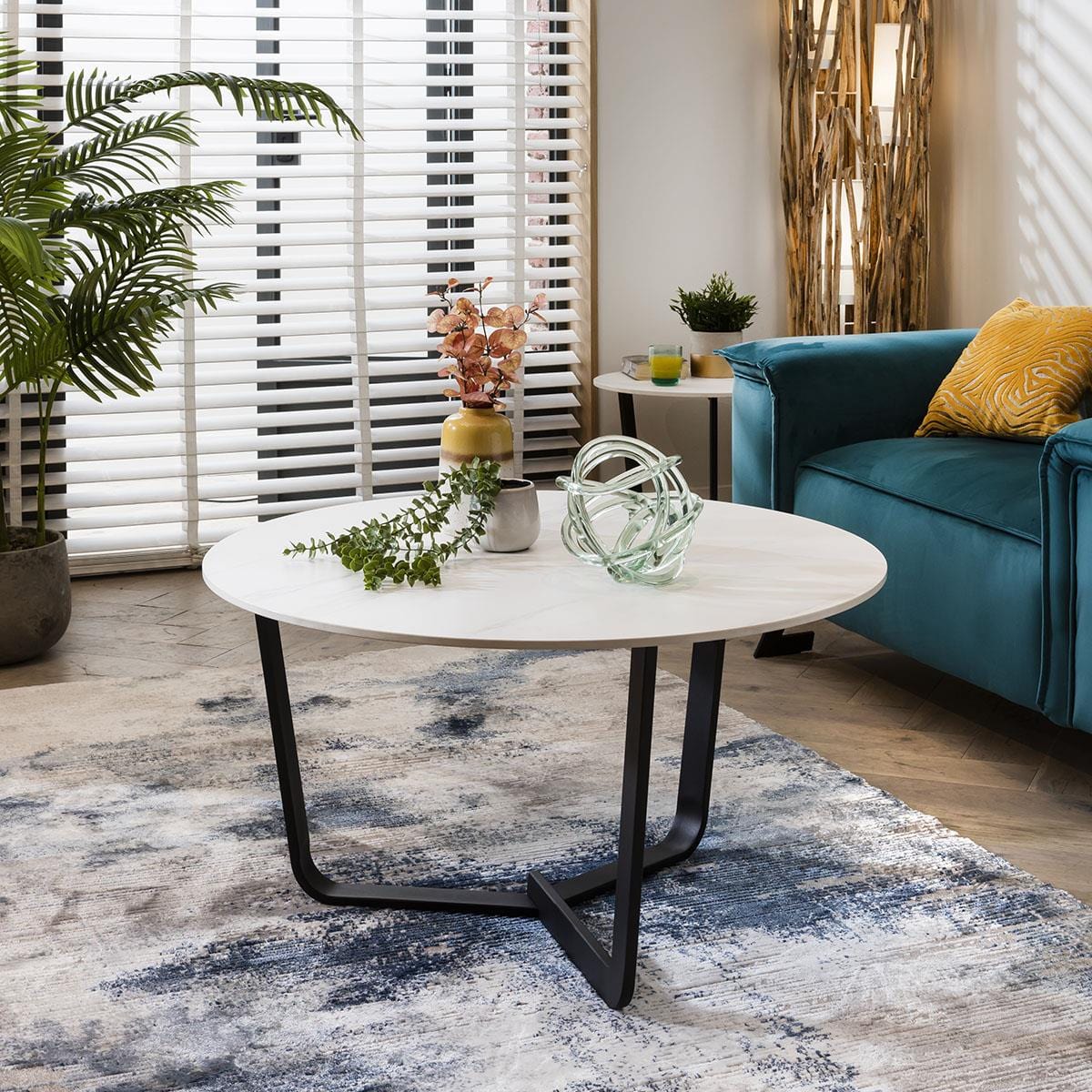 Lena Premium Ceramic Coffee Table White Sheffield Discount Furniture