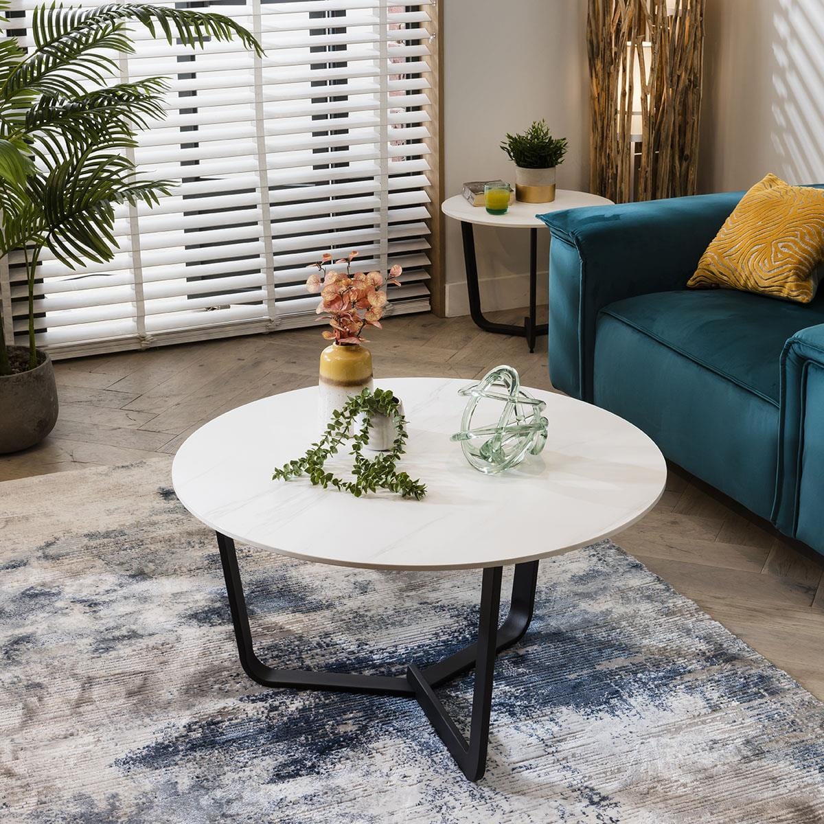 Lena Premium Ceramic Coffee Table White Sheffield Discount Furniture