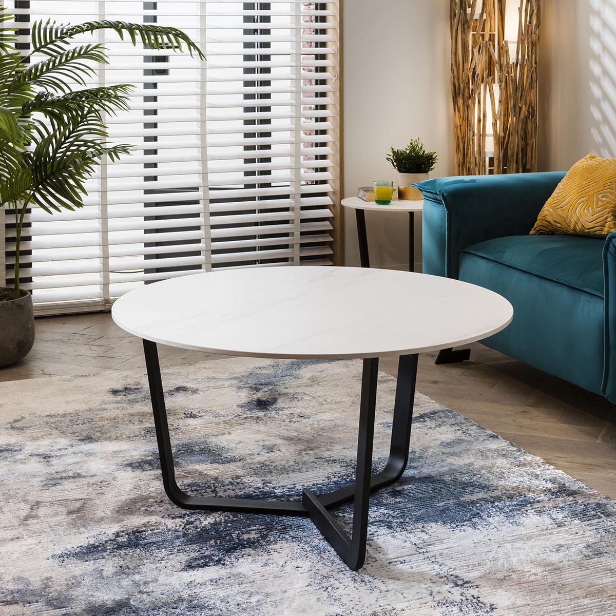 Lena Premium Ceramic Coffee Table White Sheffield Discount Furniture