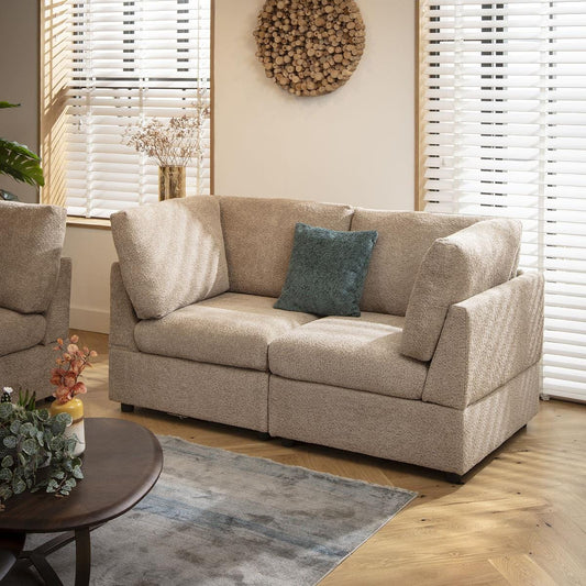 Sophie Small 2 Seater Sofa Biscuit Beige Boucle 160x80cm 2S