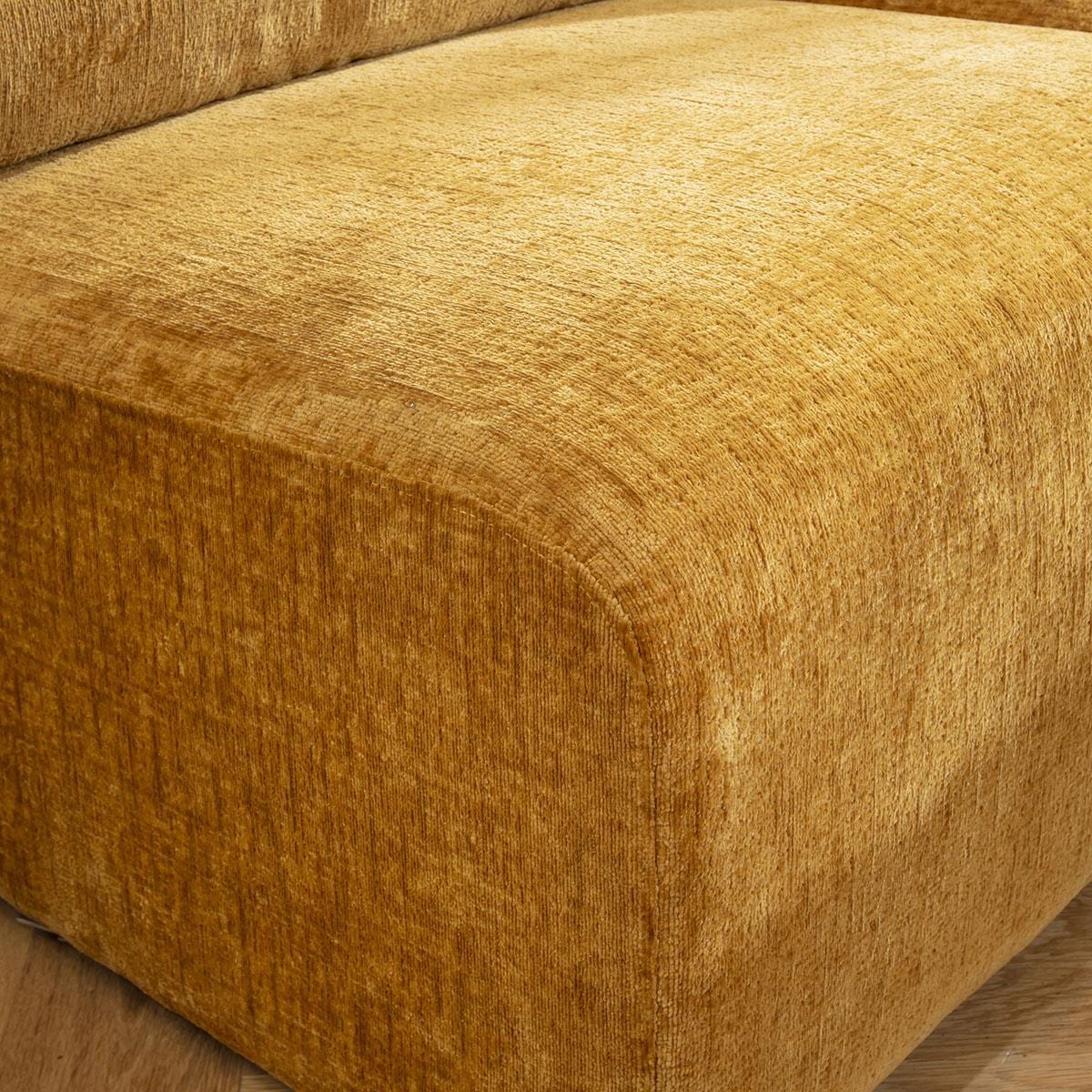 Victoria Small 2 Seater Sofa Mustard Chenille 184x92cm 2S