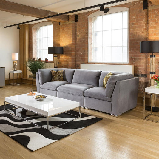 Super Comfy Charlotte Sofa Medium Grey 3 Seater Settee 1 Living Room / Sofas / In Stock Sofas Sheffield Discount Furniture