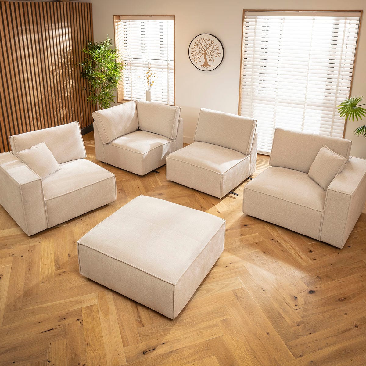 Rupert Small 2 Seater Sofa Natural 220x98cm 2S