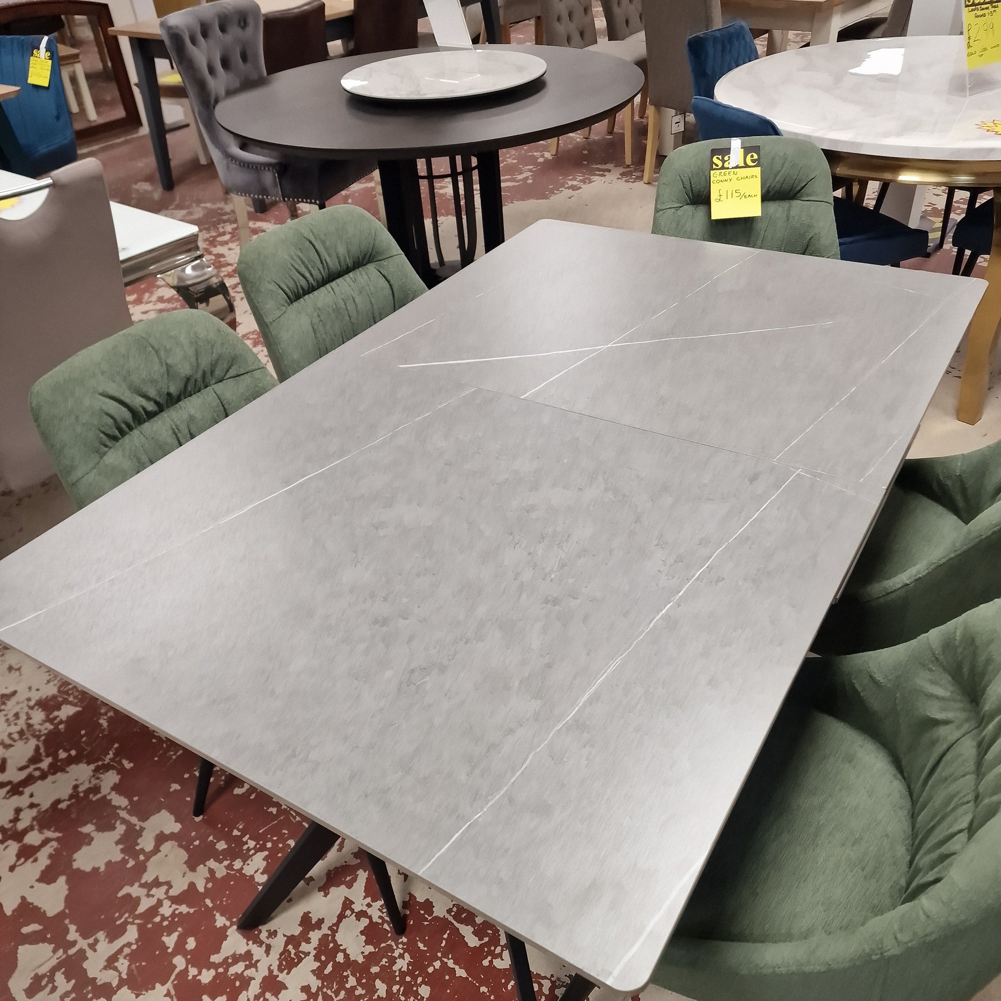 Timor White Ceramic Extending Rectangular Modern Dining Table Sheffield Discount Furniture