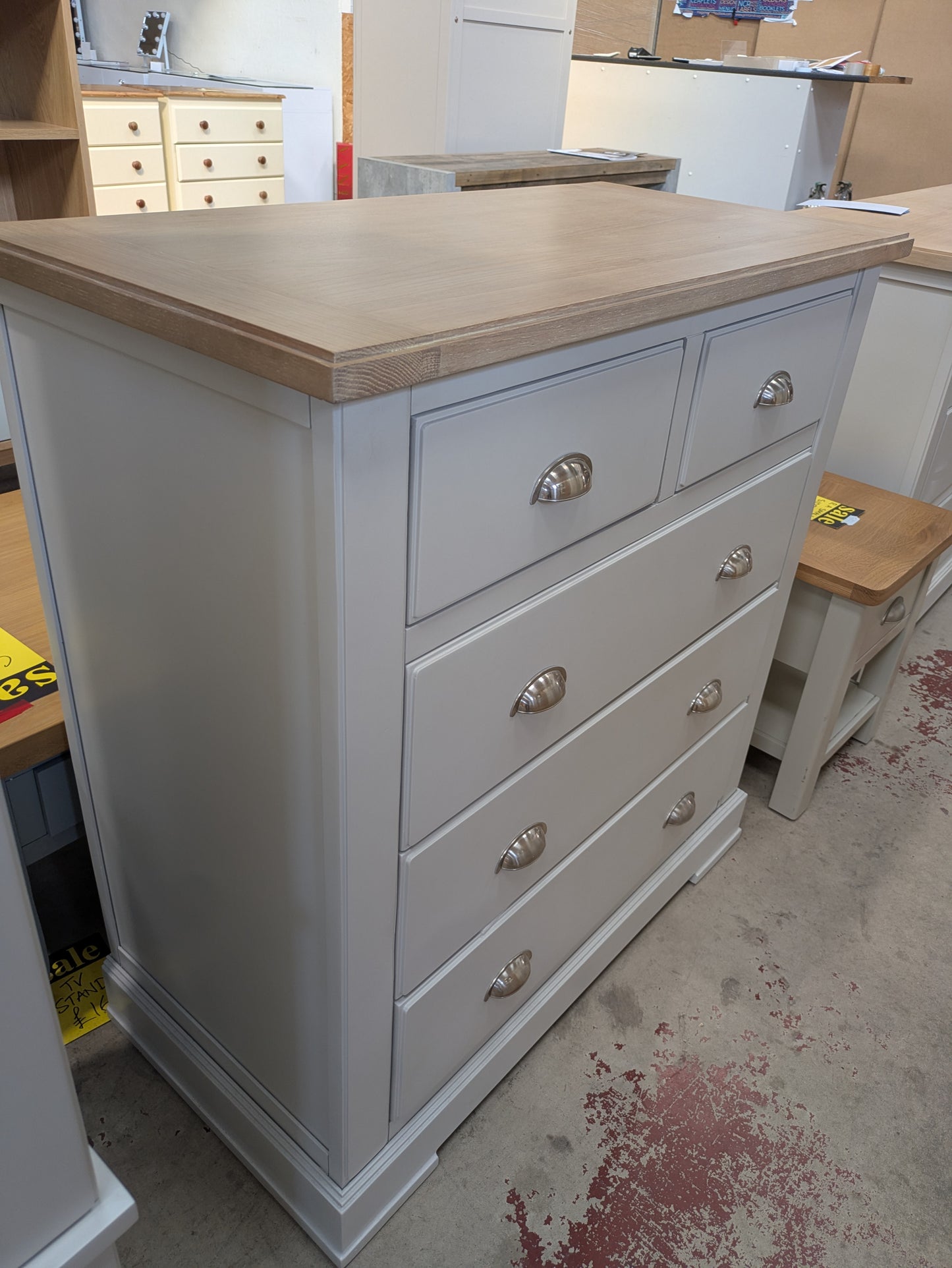 Olive chest of drawers (2 over 3) 