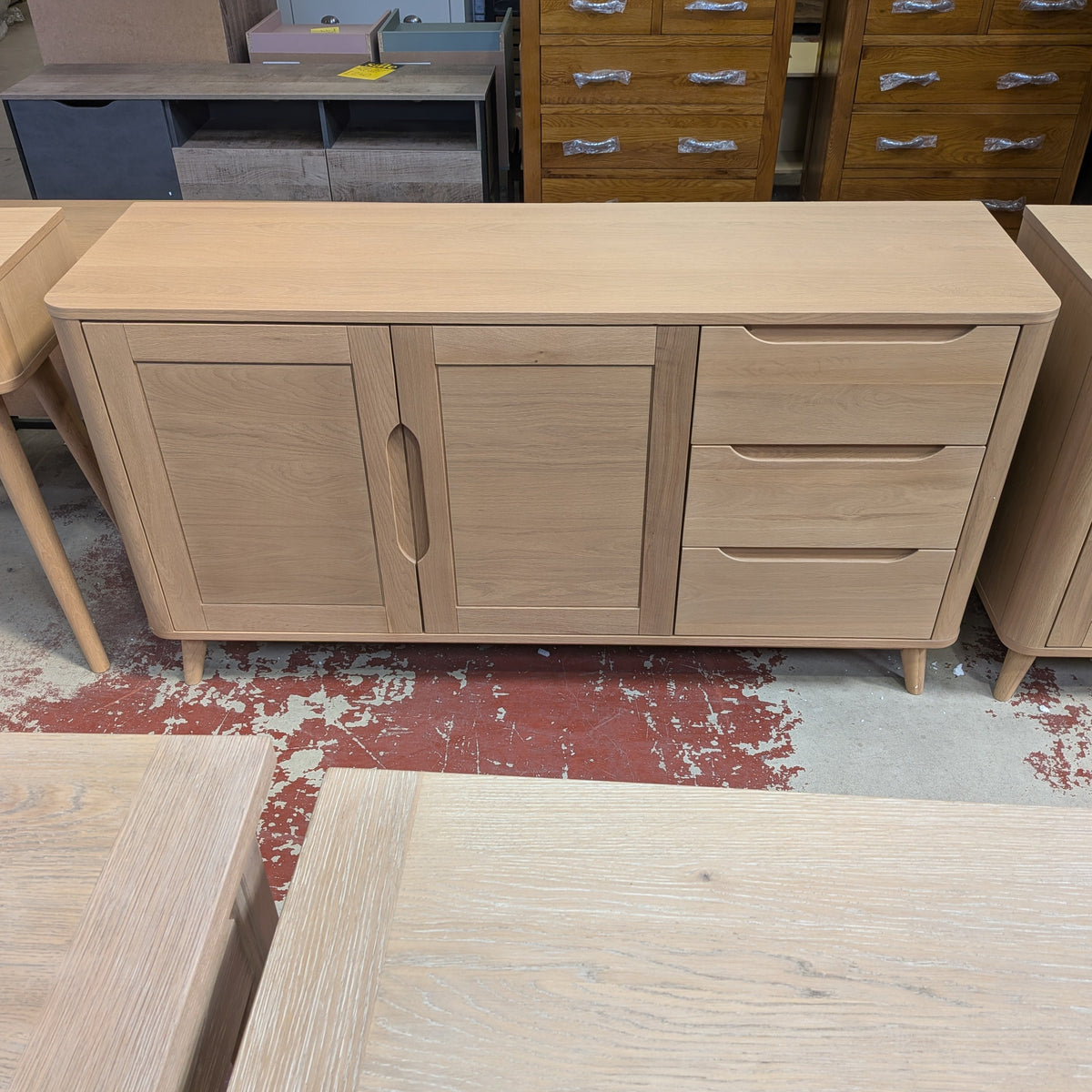 Azora large 2door 3 drawer sideboard Sheffield Discount Furniture