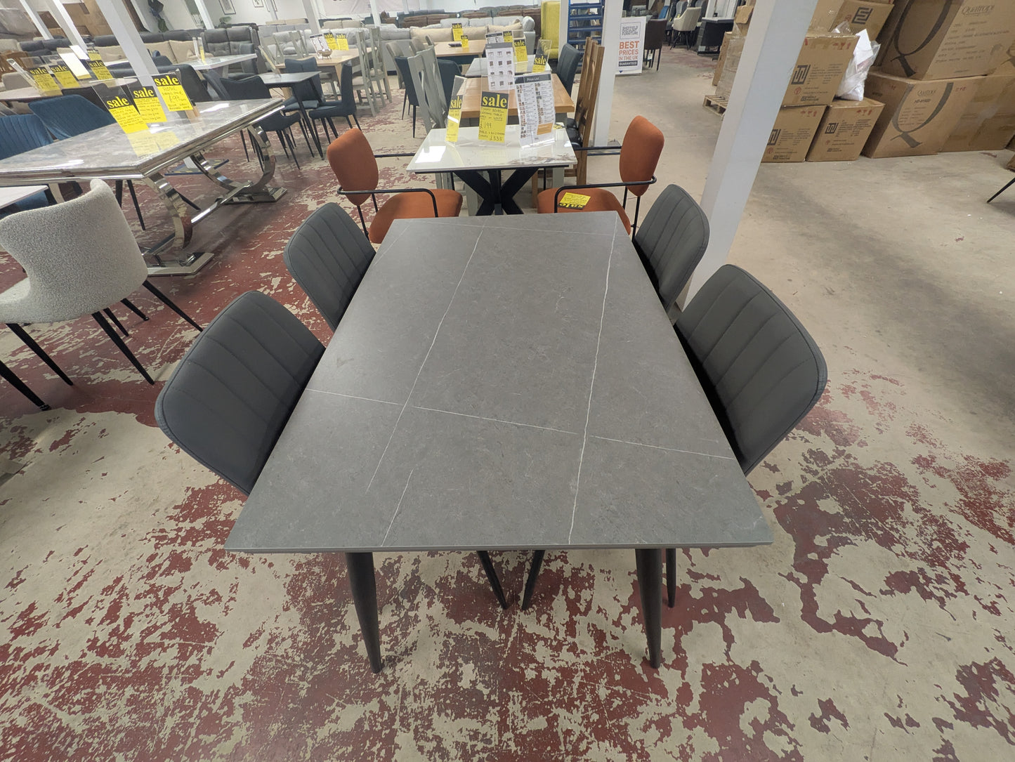Mono 120cm -180cm extending table (Grey or White)