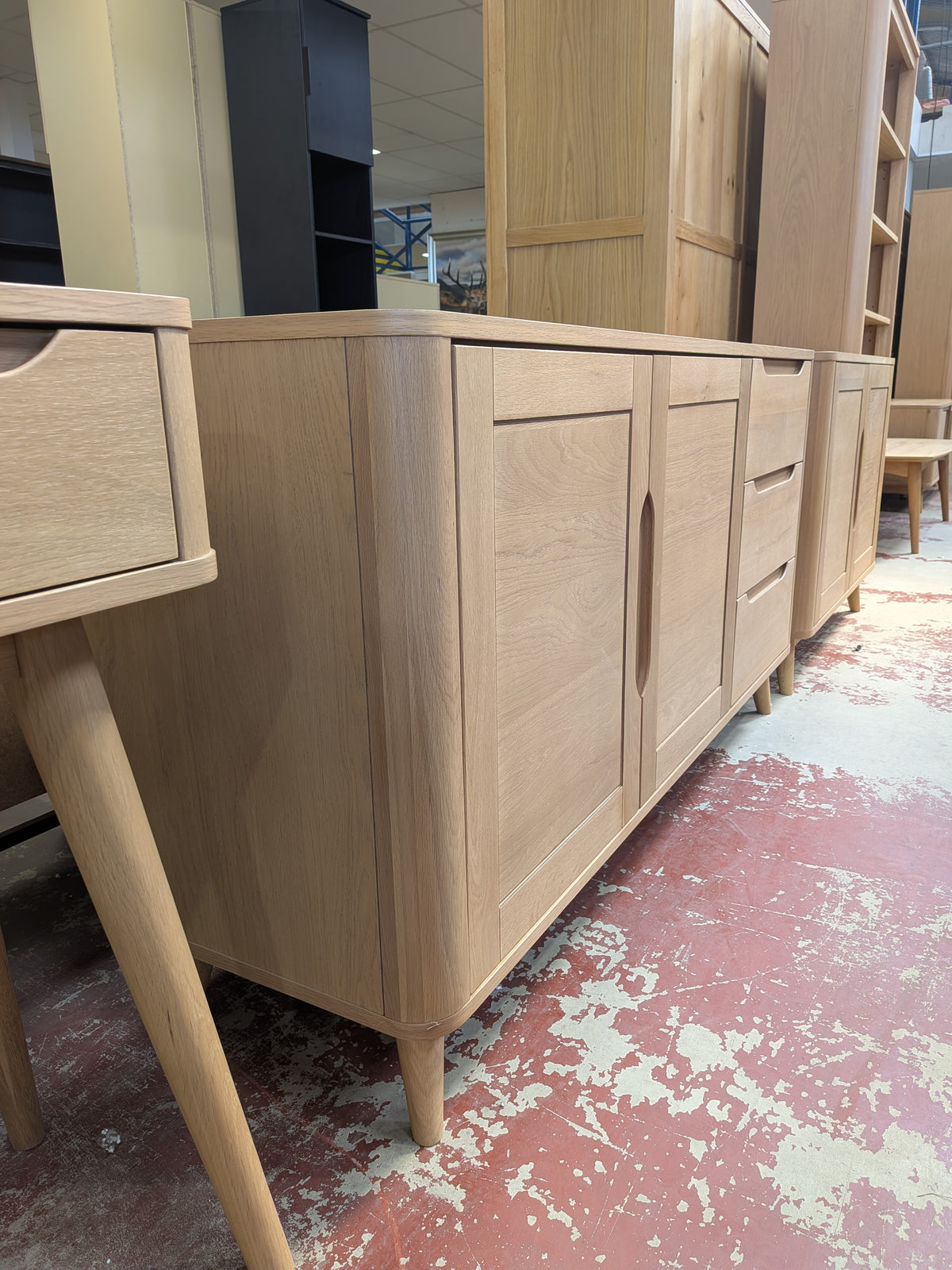 Azora large 2door 3 drawer sideboard Sheffield Discount Furniture