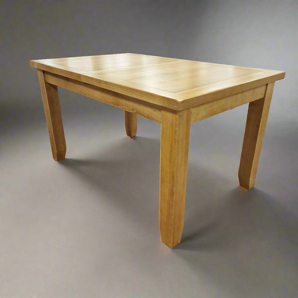 Discount Table Torino Natural Oak Extending Rectangular Farmhouse Dining Table ...
